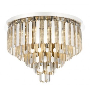 STEEL CRYSTAL CHROME CHANDELIER 75 CM DIAMETER LOAD: 55 CM